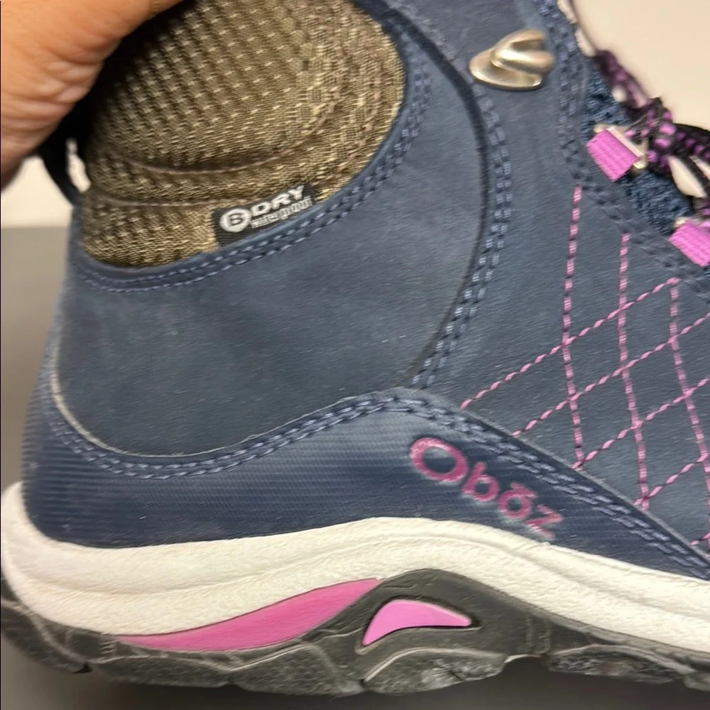 Oboz Footwear Blue and Purple Hiking Boots Size 8 - Picture 2 of 5